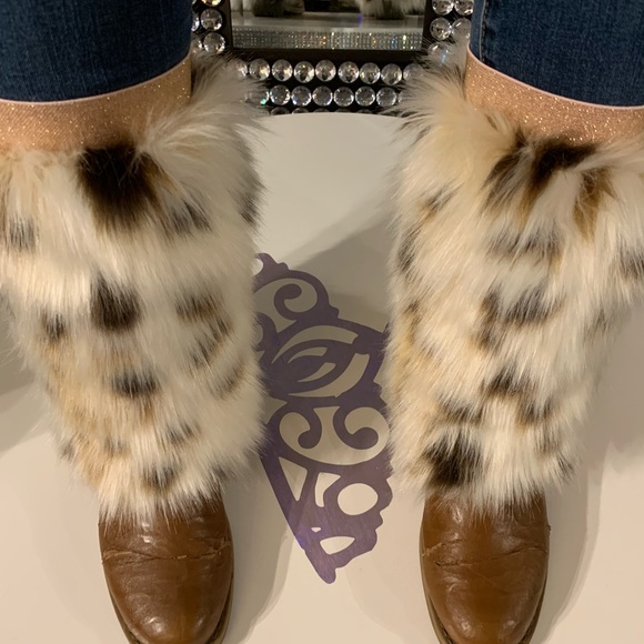 Faux Fur Boot Covers/Leg Warmers - Custom made - Picture 2 of 3